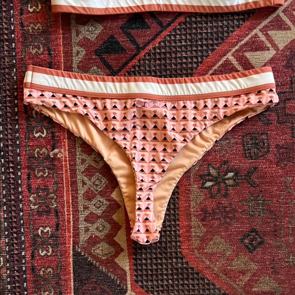 Pink Textured Bikini Set - Picture 2 of 4